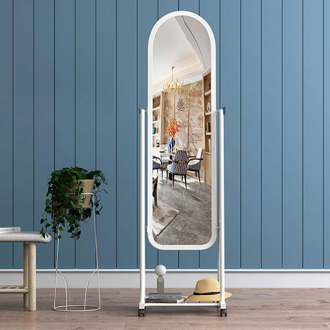 오아루 이동식 전신거울 1600, 화이트