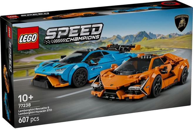 LEGO Speed Champions系列 藍寶堅尼Revuelto&Huracan STO 77238, 1組, 混色