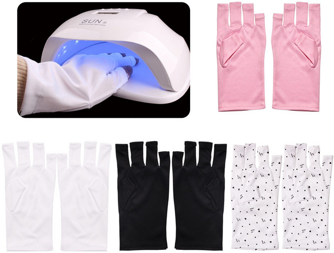 클래식네일 UV 자외선 차단 네일 오픈장갑, 1개, 도트(307)