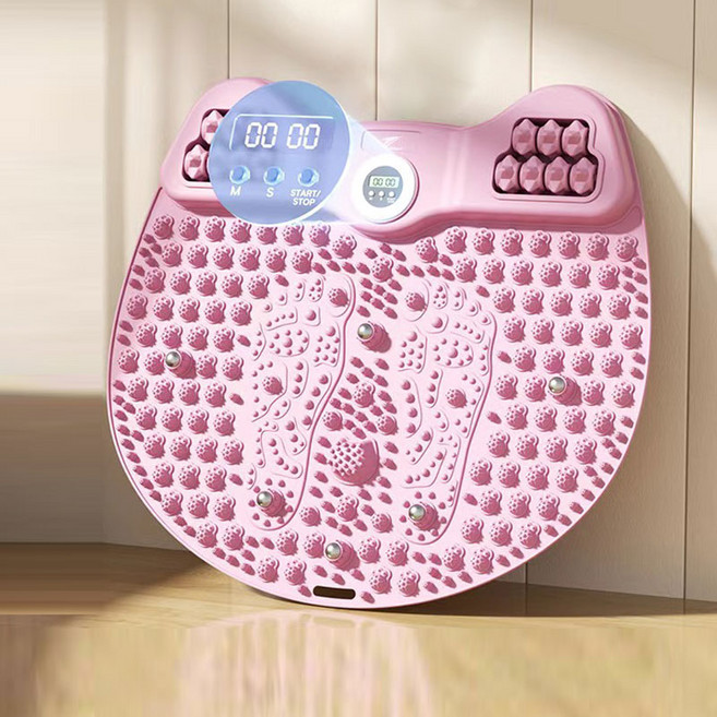 HAM 발 지압판 매트셀프 발마사지기, 핑크, 1개