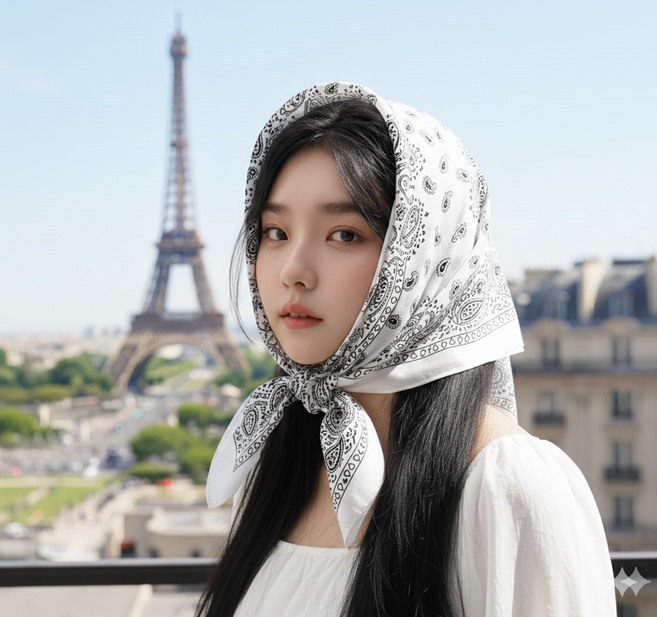 대형반다나 페이즐리 손수건