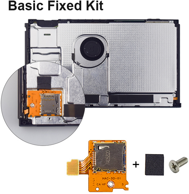 DATA FROG 교체 마이크로 Sd Tf 카드 슬롯 소켓 보드 닌텐도 스위치 게임 콘솔 카드 리더 슬롯 소켓, set 1, 1개