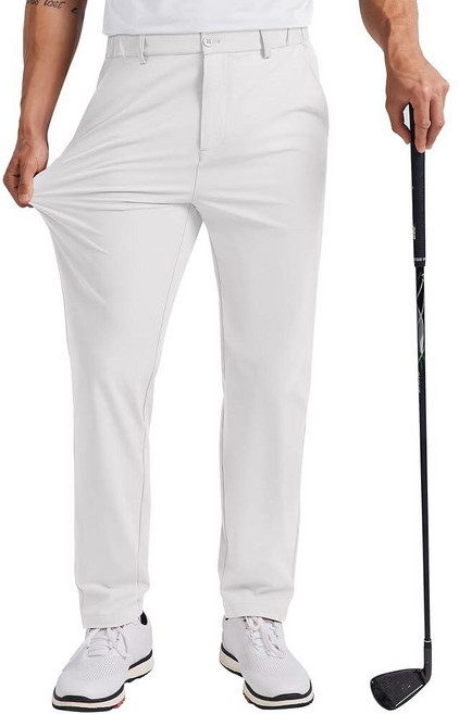 COOFANDY 남성용 골프 바지 76.2cm/81.3cm/86.4cm(30인치)/81.3cm(34인치) 스트레치 작업 드레스 팬츠 가볍고 빠른 건조 편안한 바지 포켓 4개