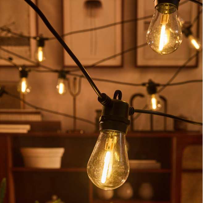 오징어등 LED줄조명 10M20구 파티라이트 야외파티등 전등선 캠핑장전구 큰 앵두등 루프탑 램프 스트링전선 카페 줄전등 테라스 주차장 야외등 방수 행사장 줄전구 알전구, 골드 별똥별, 1개