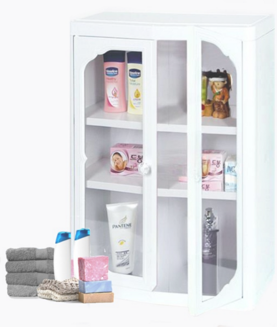 아이리스 다용도 국산 고급욕실장 중형 화장실 수납정리함 수건정리장, 1개