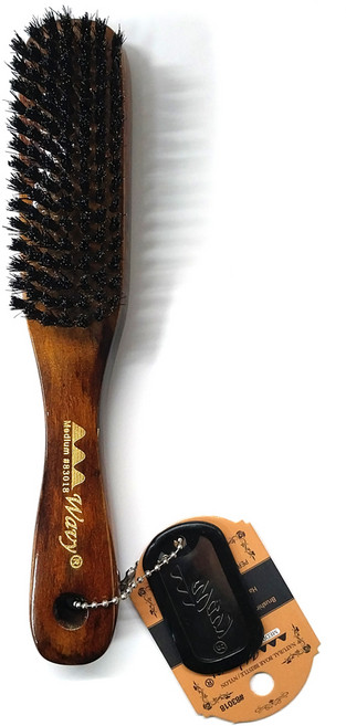 레비스 고급 업스타일 미듐 우드브러쉬 천연 산 멧돼지 돈모 빗 브러시 헤어빗 올림머리 두피맛사지 모발정리 헤어용품, 1개