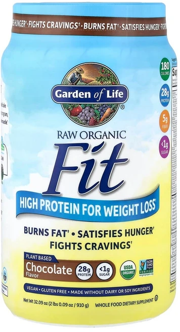 가든 오브 라이프 RAW Fit 체중감량 보조식품 고단백 초콜릿 맛 910g(32.09oz), 기본, 1개 - 쿠팡