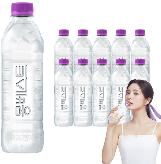 몽베스트 위드어스 무라벨 생수, 500ml, 20개