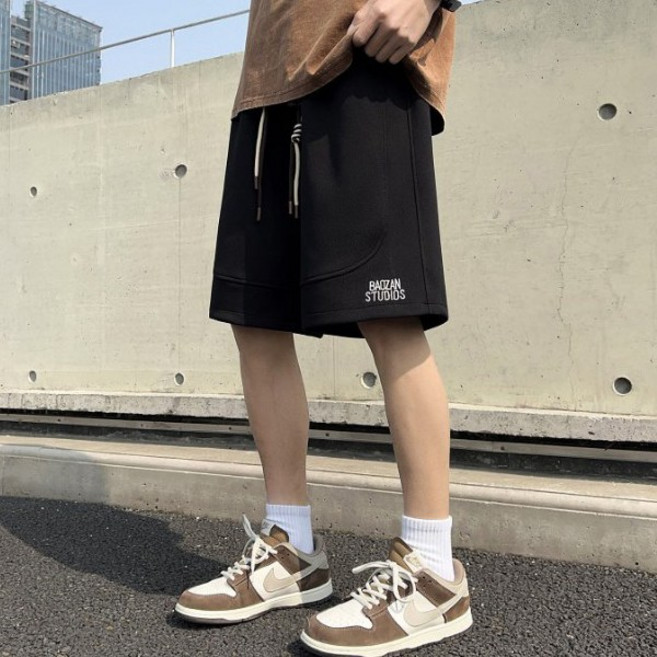 절개 미니 로고 스마일 패치 면 반바지 MP2891