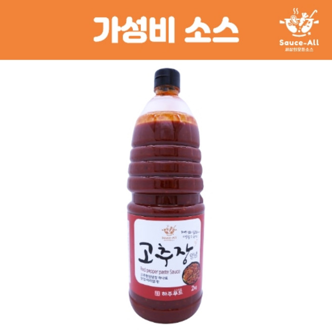 [소스올] 가정용/가성비 고추장양념 국산야채사용 고추장불고기 제육볶음 오리주물럭 양념닭갈비 돼지껍데기 하주푸드, 2kg, 1개