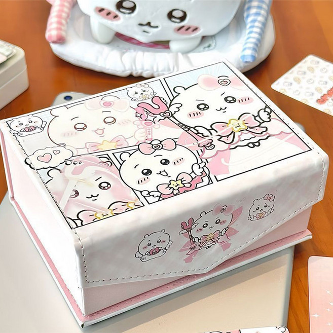 초코링샵 시크릿 포토 정리함 스티커 다꾸 용품 보관 수납함 1개, 러블리마법소녀
