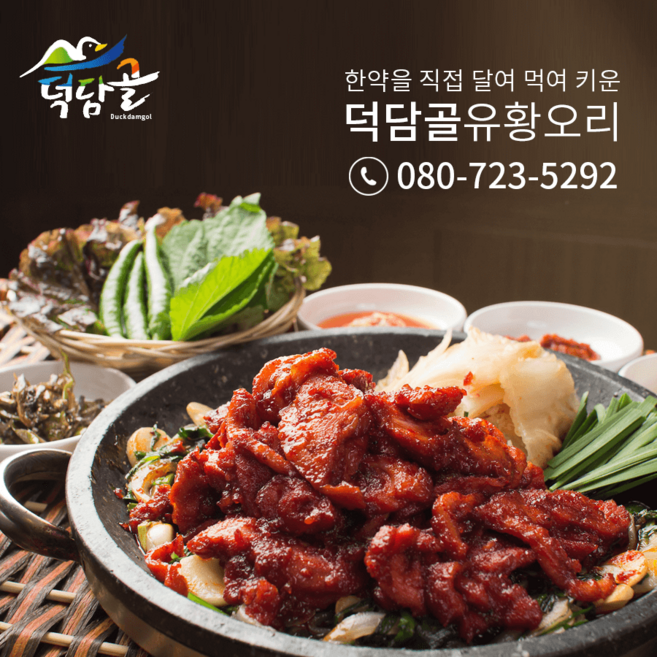덕담골 무항생제 유황오리 산수유 고추장주물럭 500g, 1개
