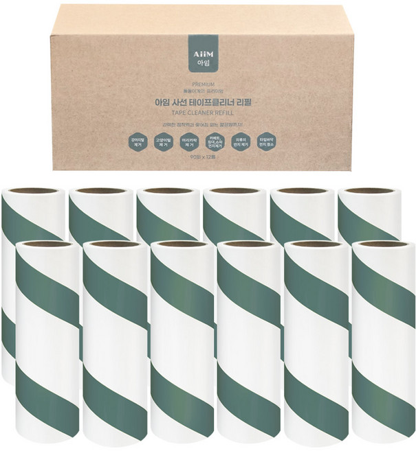 아임 사선 테이프클리너 리필 90회, 12개