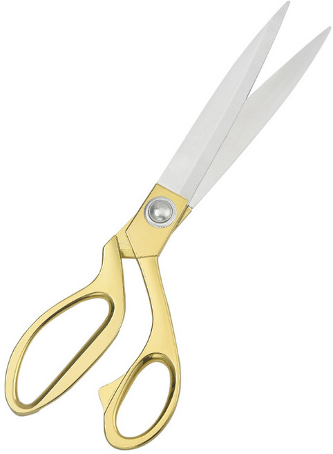 스텐 원단 재단가위 24cm, 실버, 1개