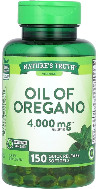 네이처스 트루스 Nature's Truth 비타민 오레가노 오일 2 000mg 속방형 소프트젤 150정125701원산지:기타, 네이처스 트루스 Nature's Truth, 비타민, - 쿠팡