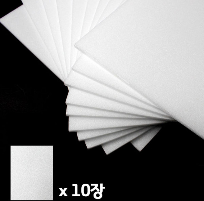 (재미스쿨) 비접착 원단 우드락 A4 21X30cm 5T(5mm) 10장 우드보드