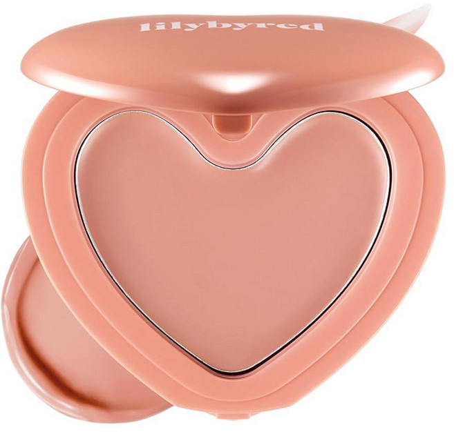 Lilybyred Luv Beam 치크 밤 | 하트 모양 한국 크림 블러시 세미 매트 마감 오래 지속 블렌딩 및 조립 가능 부드러운 크리미 텍스처 경량 내추럴 플러시, 11 코지 피치 베이지