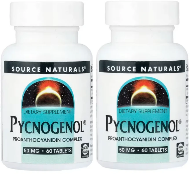 Source Naturals 소스내추럴스 피크노제놀 50mg 테블릿, 60정, 2개 - 쿠팡