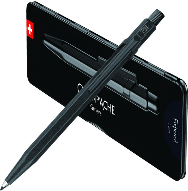 까렌다쉬 픽스펜슬 블랙코드 2mm 홀더펜, 선물포장_블랙코드2mm