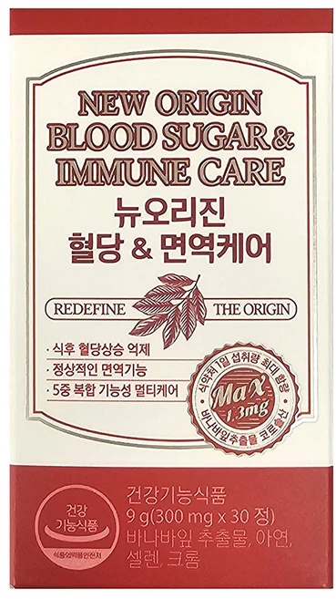 유한건강생활 뉴오리진 혈당 면역케어, 30정, 1개 - 쿠팡