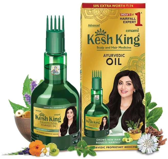 Kesh King Ayurvedic 탈모방지 헤어 오일헤어 그로스 오일탈모 감소 21가지 천연성분BhringrajaAmla 및 Brahmi로 새로운 모발 성장 200+100ml, 1, 200ml - 쿠팡