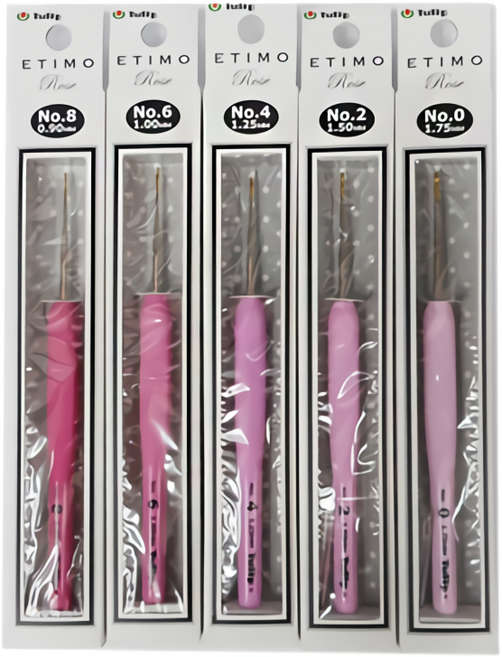 튤립 에티모 로즈 모사용코바늘 8/0, 1개