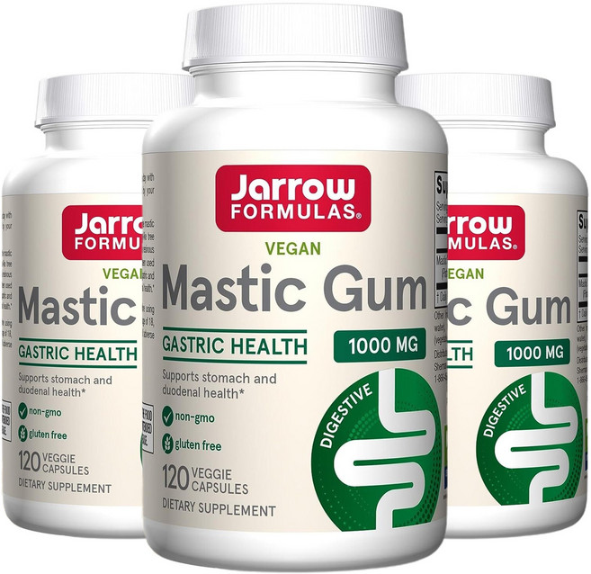 재로우 매스틱 검 1000mg 베지 캡슐, 120정, 3개