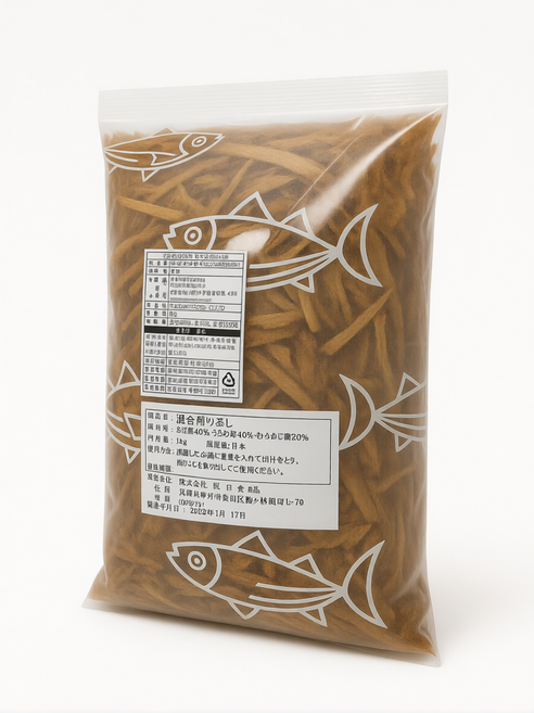 [마루사야] 일본 고급 섞은 혼합 케즈리부시 1kg (사바부시 우루메부시 무로아지부시 혼합), 1개