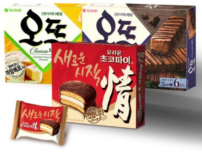 초코파이12p 1ea+오뜨쇼콜라6p 1ea+오뜨치즈6p 1ea, 1세트
