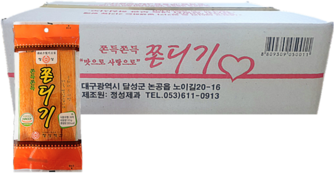 정성제과 쫀득쫀득 쫀디기, 95g, 30개