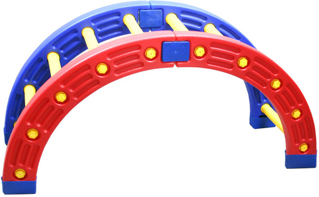 [키움하우스] 쓰리컬러브릿지 신체 활동 밸런스 운동 교구, 1개