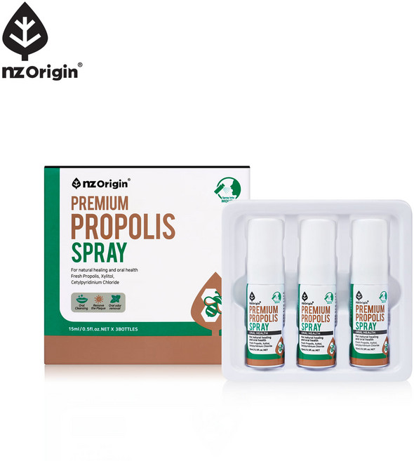 honey테라피 프리미엄 프로폴리스 스프레이 뉴질랜드, 15ml, 3개