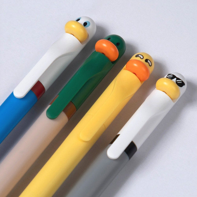 star starred Duck(오리) 젤펜, 4개, 4가지 디자인