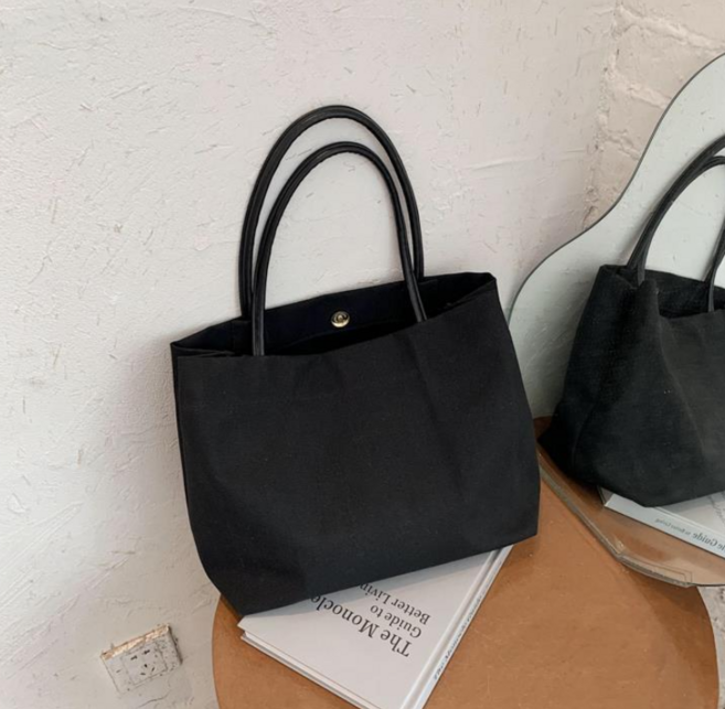 에스조이 가죽 핸드 캔버스 빅 숄더백 캐주얼 대용량 수납 데이트 장바구니 가방