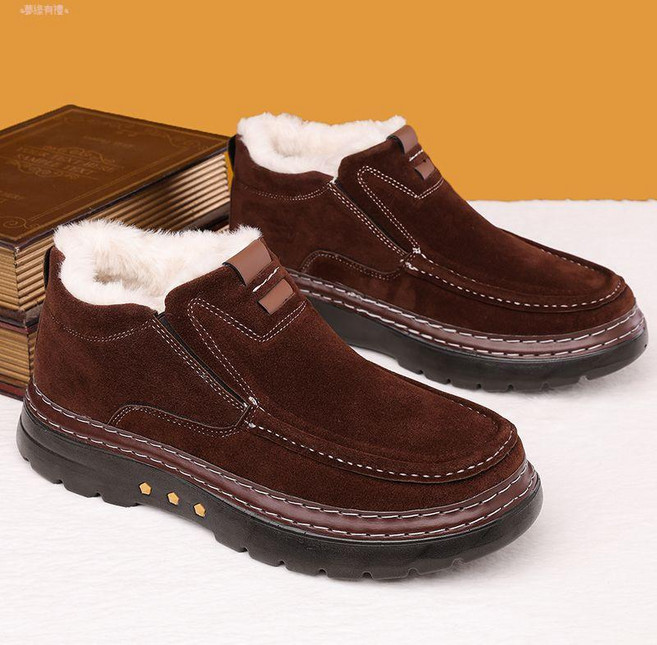冬季東北男士絨毛保暖加絨加厚高幫軟底棉靴