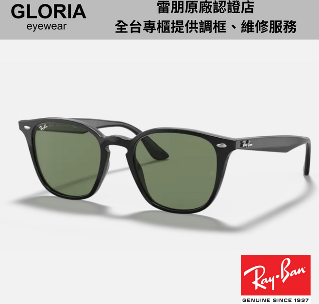 Ray-Ban雷朋 RB4258F 方形膠框太陽眼鏡 時尚百搭 經典款