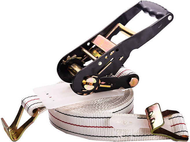 신명자동바 50mm 2단기어 주걱 고강도PE 5톤용 자동바 깔깔이바, 1세트, 화이트