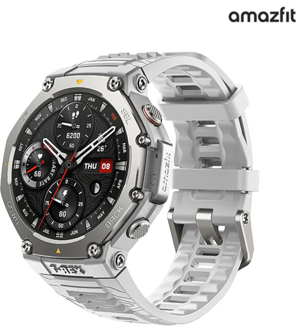 어메이즈핏 티렉스3 헤이즈 그레이 T-Rex3 스마트워치(구매사은품)-ISK, 4.44cm, GPS + 블루투스