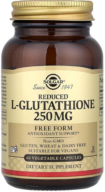 솔가 환원형 L-글루타치온 250mg 60 베지 캡슐, 60정, 1개 - 쿠팡