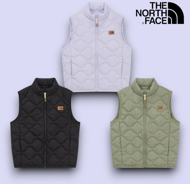 [100%매장정품] 노스페이스 키즈 패딩 조끼 어린이 경량 패딩 베스트