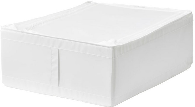 이케아 SKUBB 스쿠브 의류 수납박스, 화이트, 1개