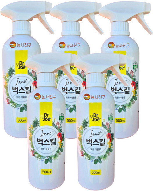 농사친구 벅스킬 천연 유칼리툽스 추출물 장갑세트, 5개, 450ml