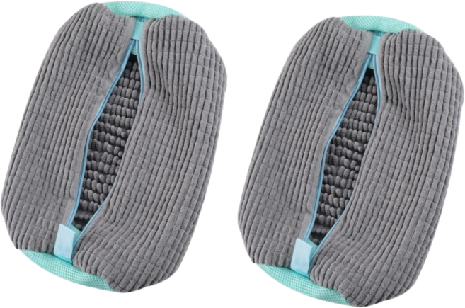 소로비 극세사 운동화 세탁망 신발 빨래망, 그레이, 2개