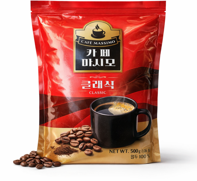 카페마시모 클래식 자판기용 블랙커피, 500g, 1개입, 1개