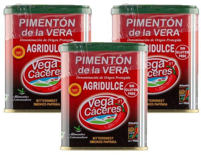 베가카서레스 훈제 파프리카가루 스위트, 75g, 3개