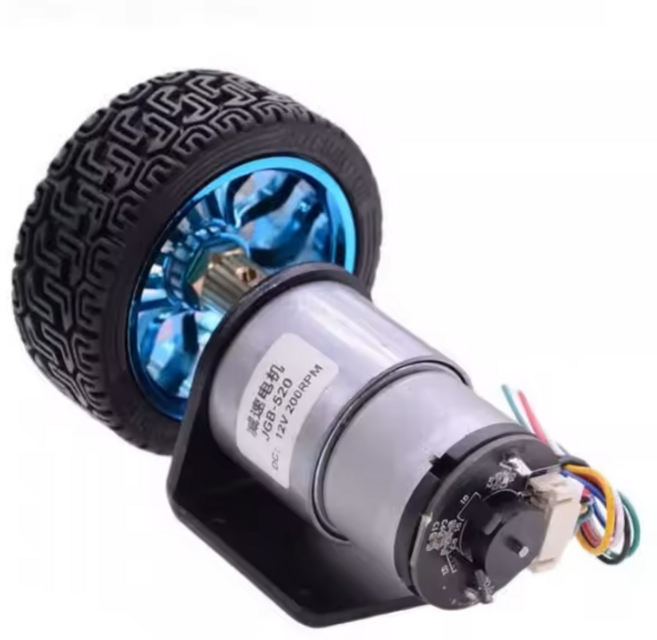아두이노 RC카 바퀴휠 65mm + JGB37-520 인코더 12V330RPM DC 모터