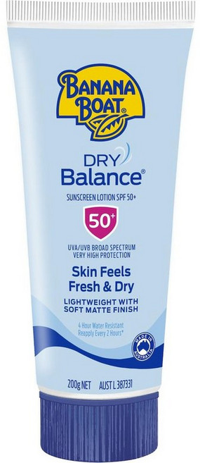 호주 바나나보트 Banana Boat Dry Balance Sunscreen Lotion 드라이 밸런스 선스크린 로션 SPF50+, 4개, 200g