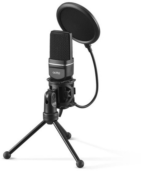 엑토 USB 콘덴서 브로드캐스트 스탠드 마이크, MIC-15