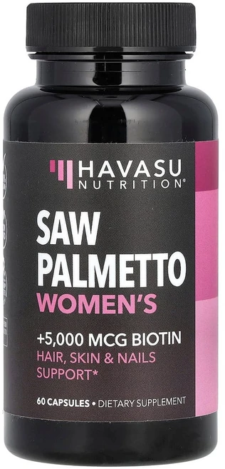 Havasu Nutrition 쏘팔메토 여성용 캡슐 60정 Nutrition (하바스 뉴트리션), 1개 - 쿠팡