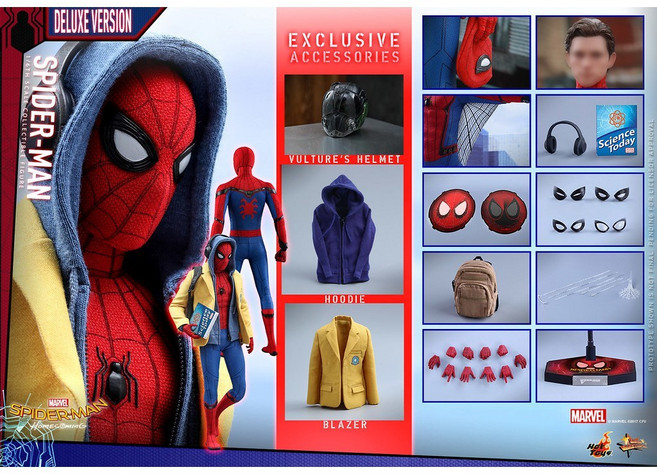 野獸國 Hot Toys MMS426 蜘蛛人 返校日 豪華版 1/6 比例人偶 (非 MMS414), 1個